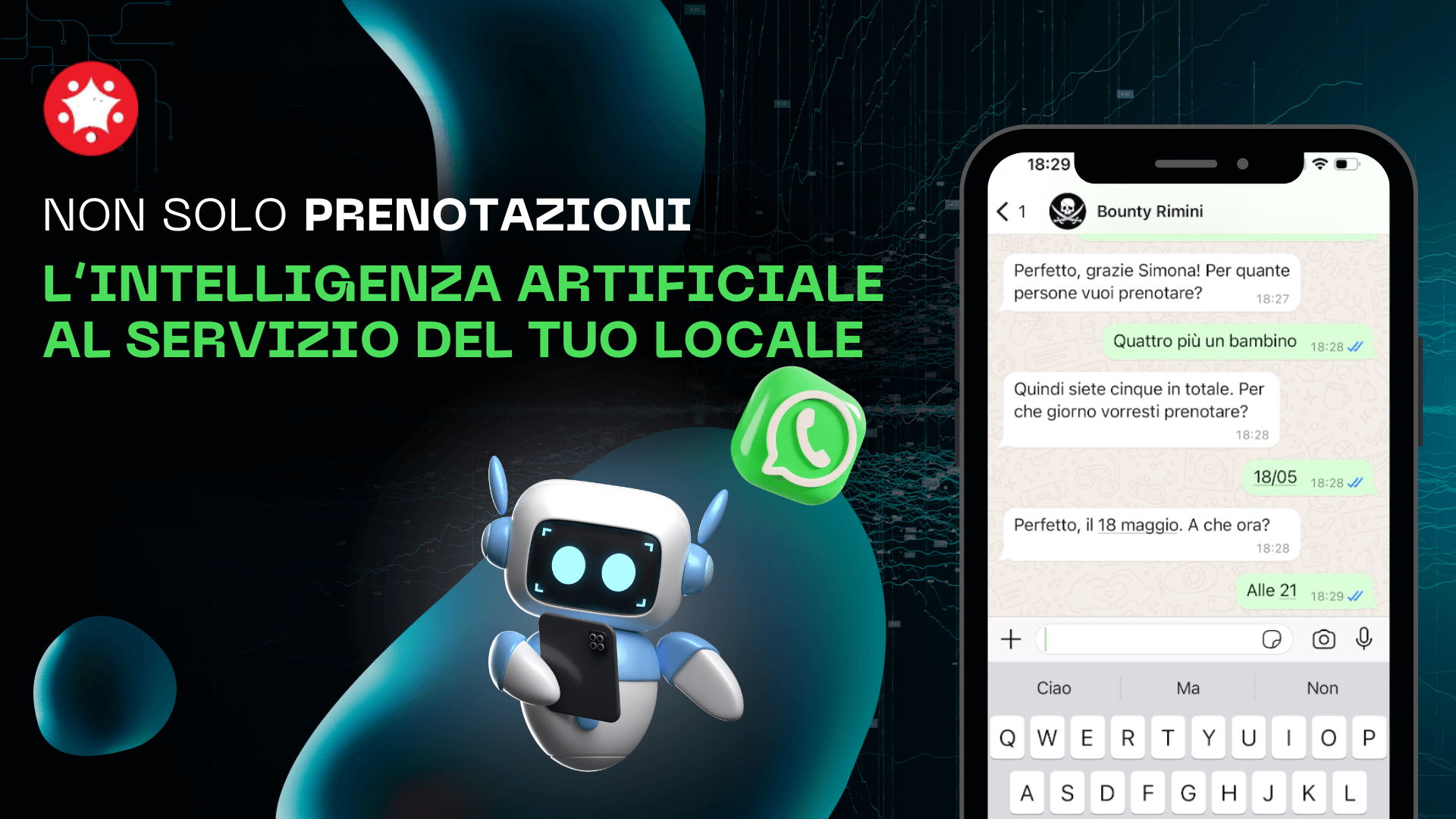 Scopri di più sull'articolo Chatbot Ristoranti: prenotazioni e Intelligenza Artificiale